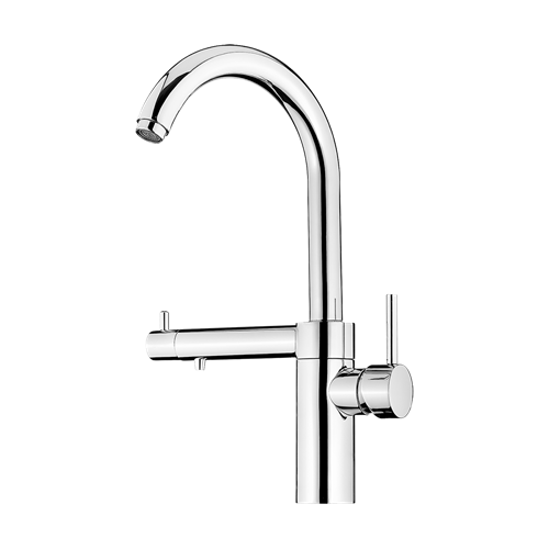 faucet-chrome-dual sinkmixer-kavian-morvarid-w=500h=500mode=max شیر ظرفشویی دوکاره مروارید - تصویر 1
